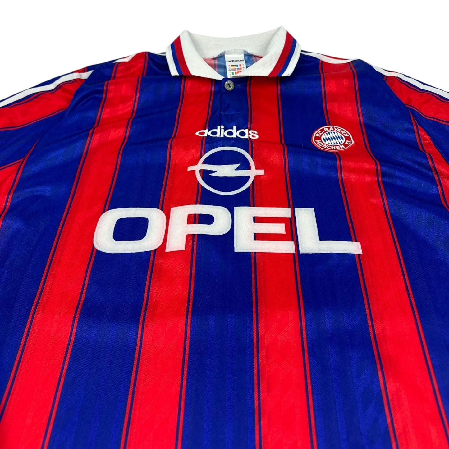 Vintage Adidas FC Bayern Fußball Trikot blau / rot L