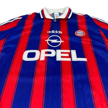Vintage Adidas FC Bayern Fußball Trikot blau / rot L