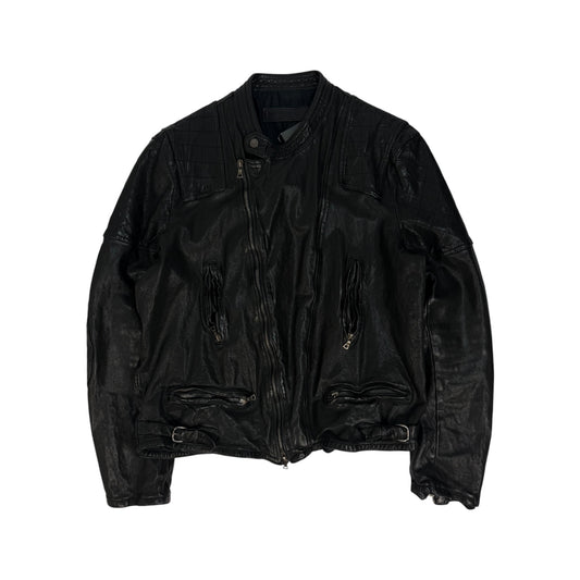 Vintage Neil Barrett Lederjacke schwarz Gr. XL