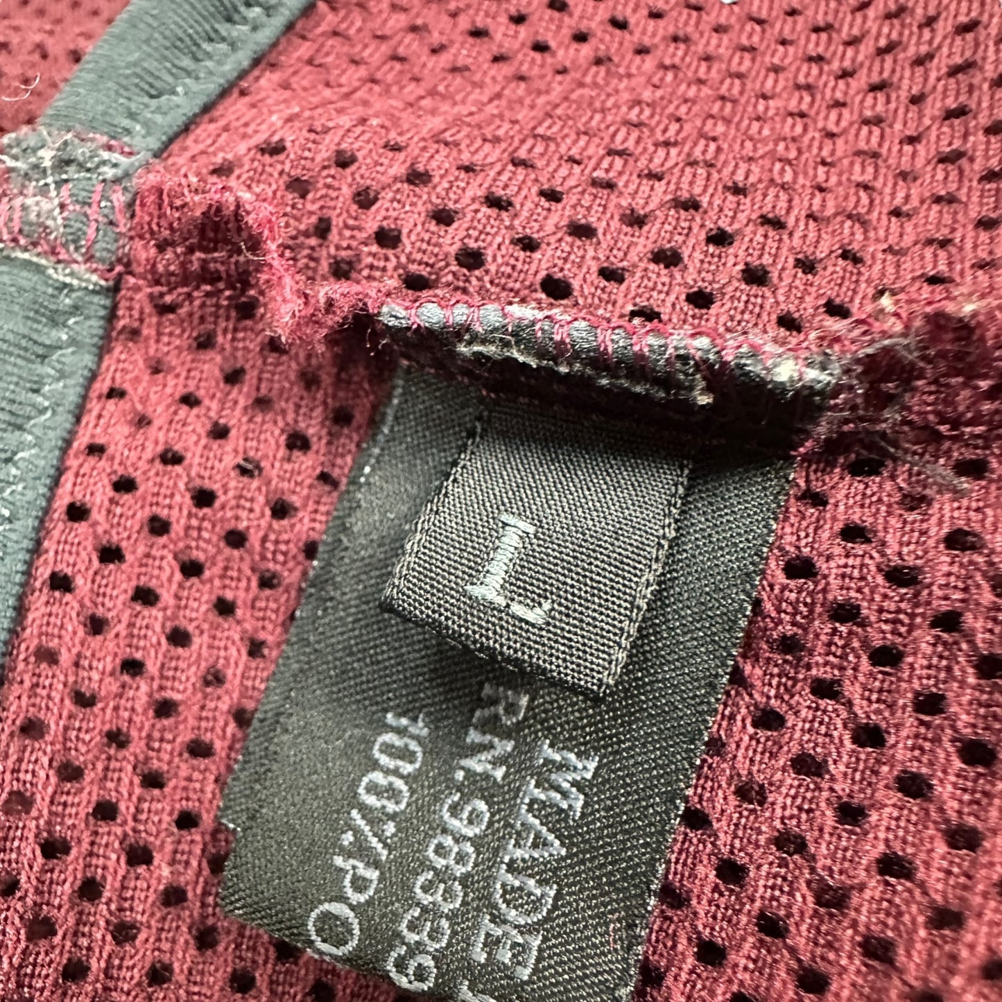 Vintage Prada Mesh Weste rot L
