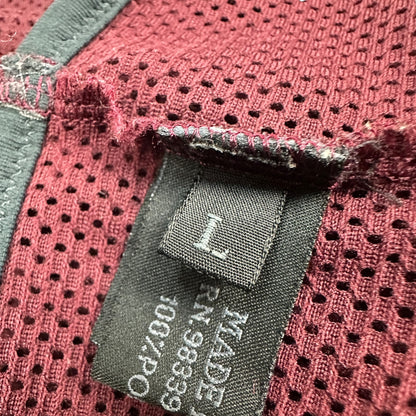Vintage Prada Mesh Weste rot L