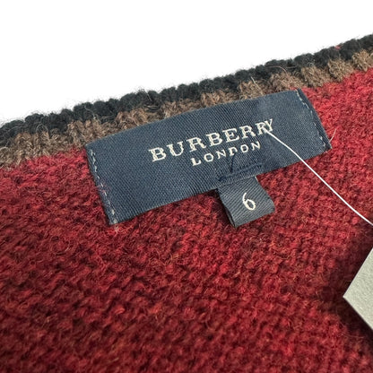 Vintage Burberry Pullover rot 6/L
