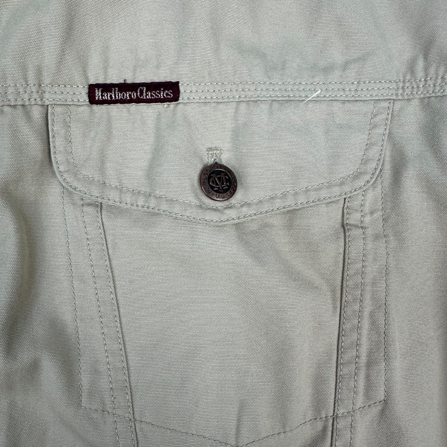 Vintage Marlboro Classics Jacke beige / braun XXL