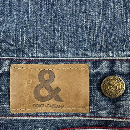 Vintage Dolce & Gabbana Jeans Jacke blau