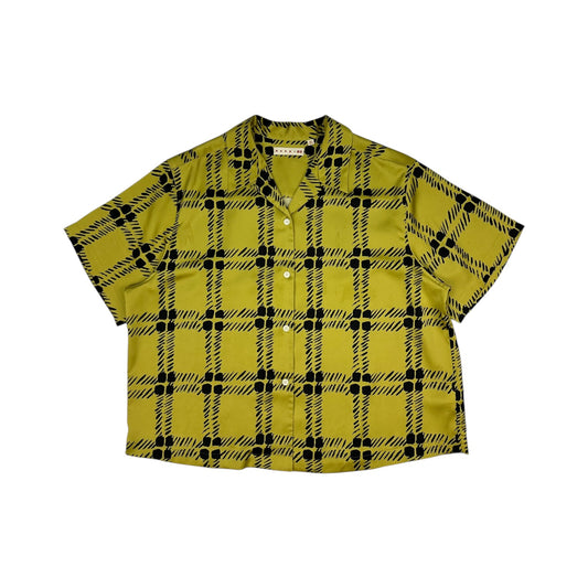 Vintage Marni x Uniclo Hemd schwarz / gelb XXL