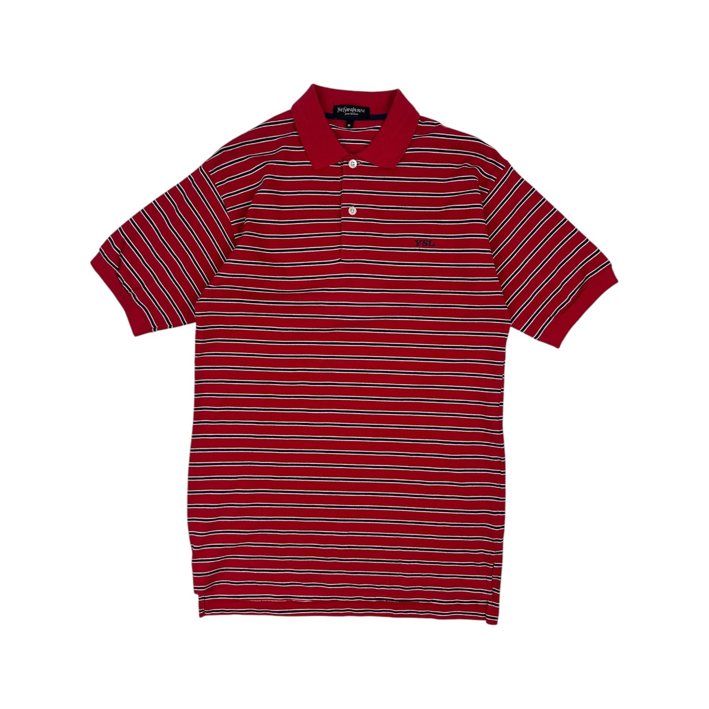 Vintage Yves Saint Laurent Polohemd rot Gr. L
