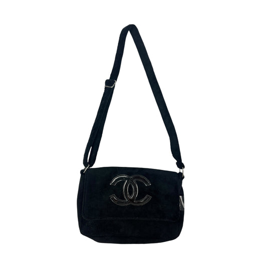 Chanel Precision Umhängetasche schwarz