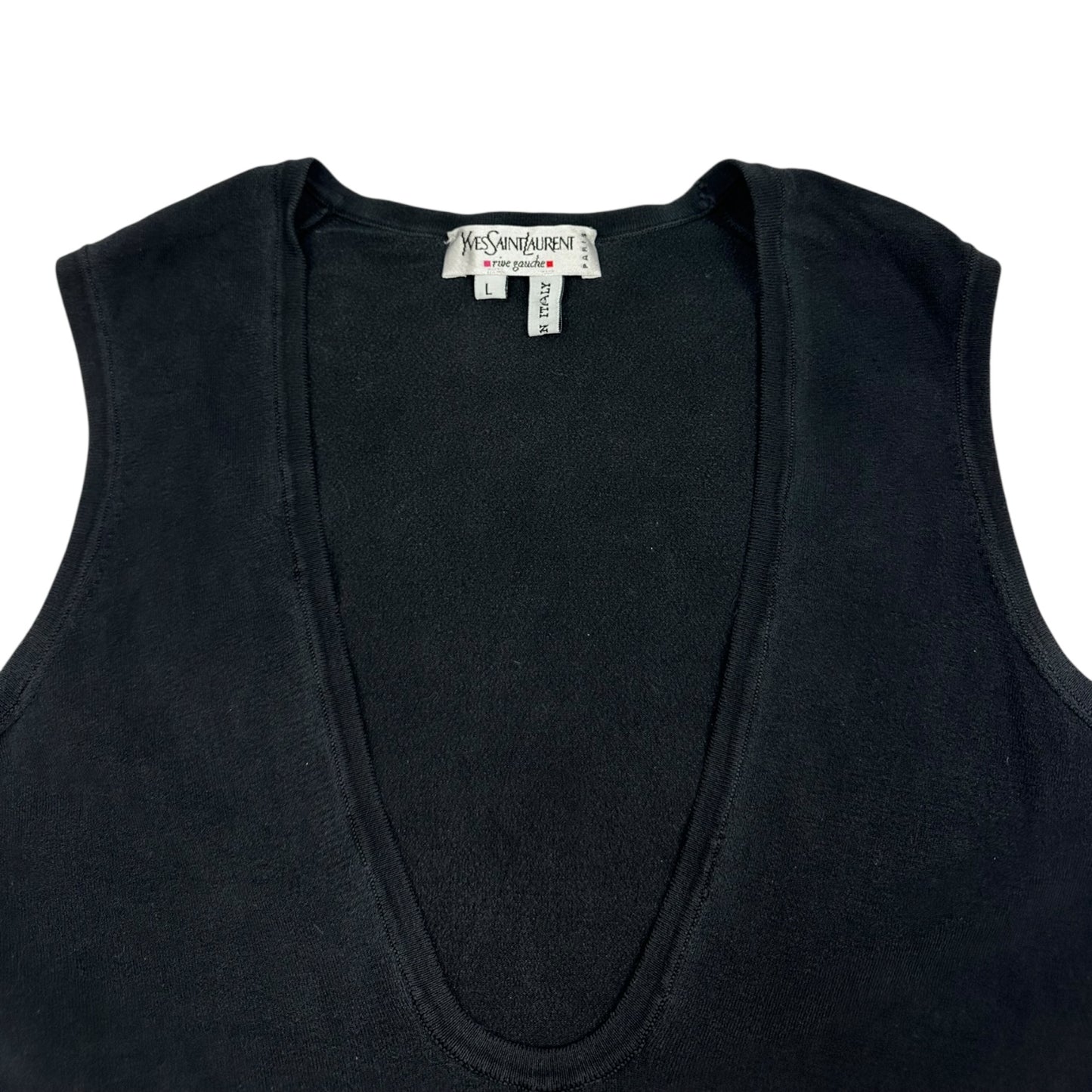Vintage Yves Saint Laurent Top schwarz Damen L