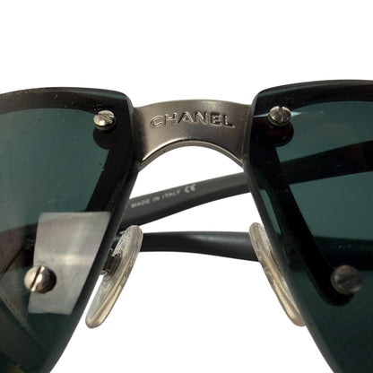 Vintage Chanel Sonnenbrille Silber