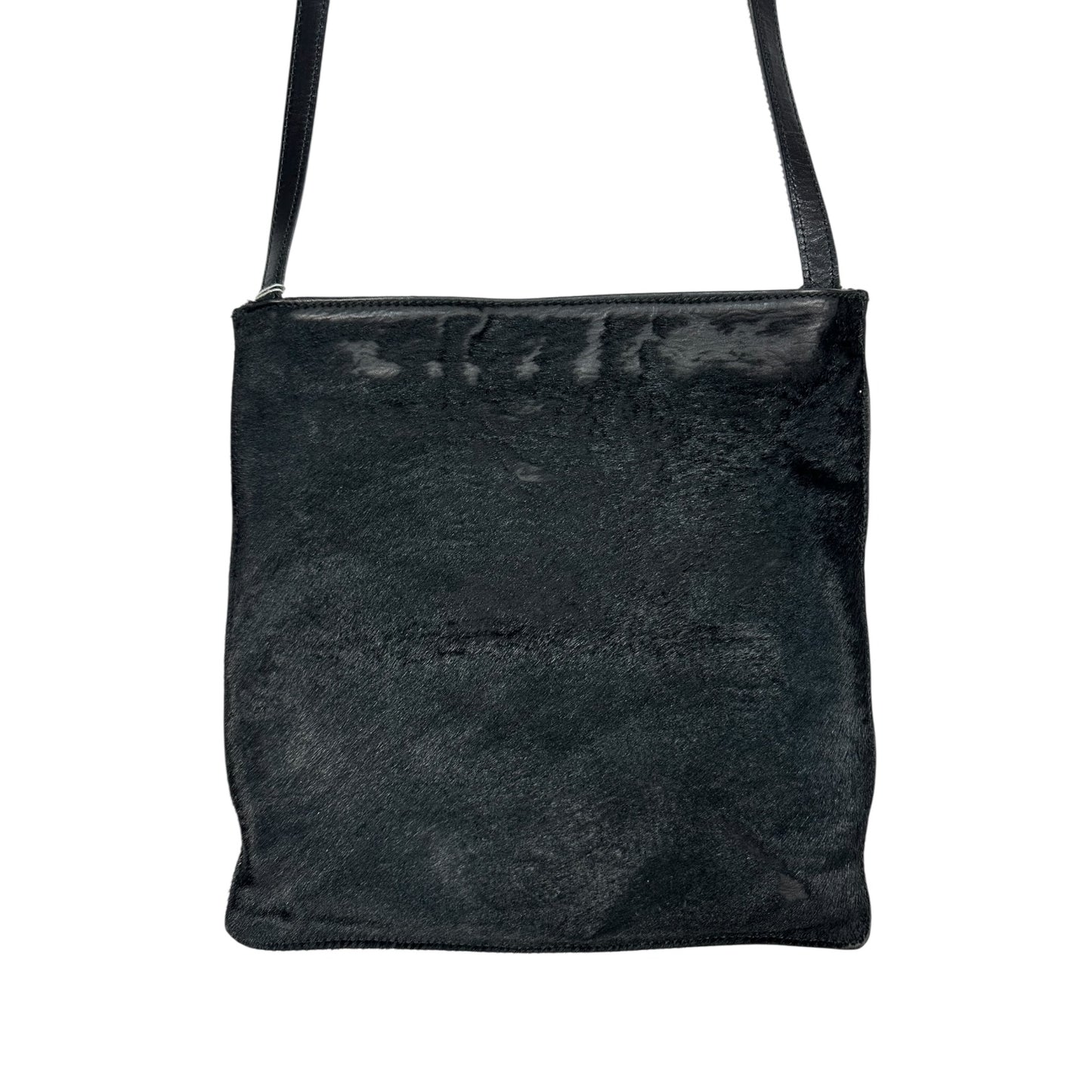 Vintage Prada Umhängetasche Ponyhair schwarz