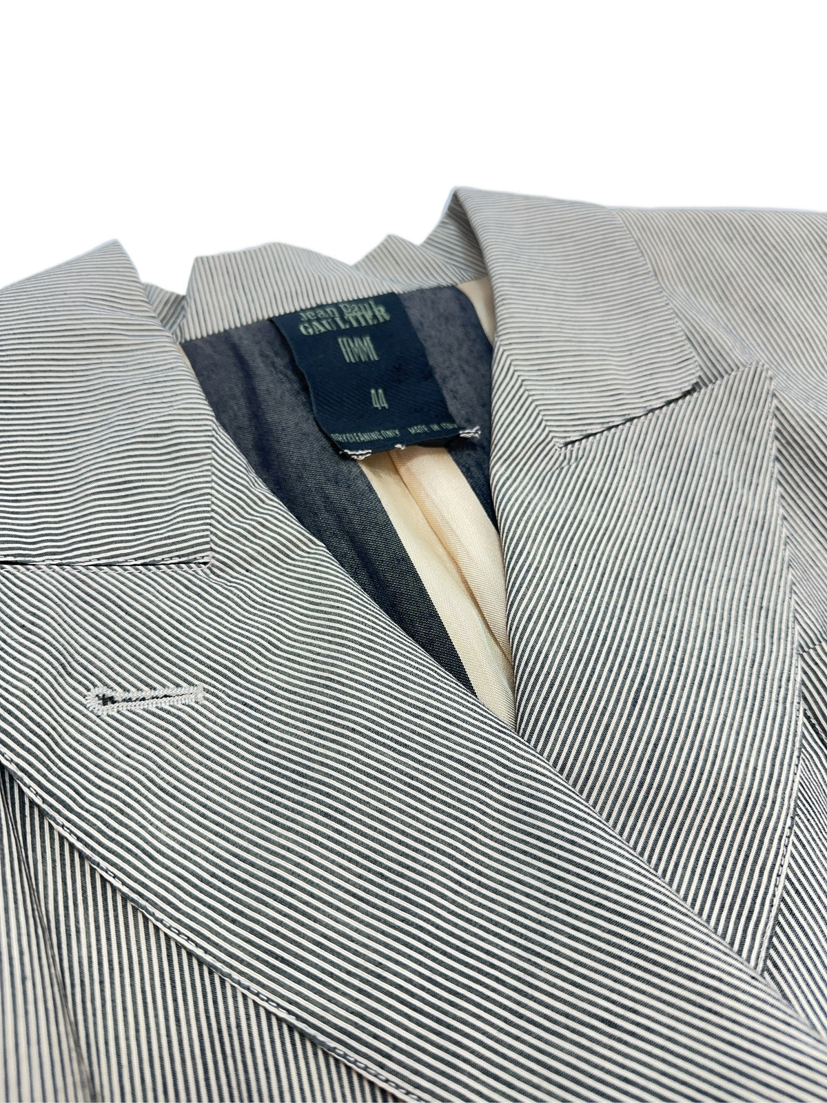 Jean Paul Gaultier SS 1988 "Eagle" Nadelstreifen Blazer