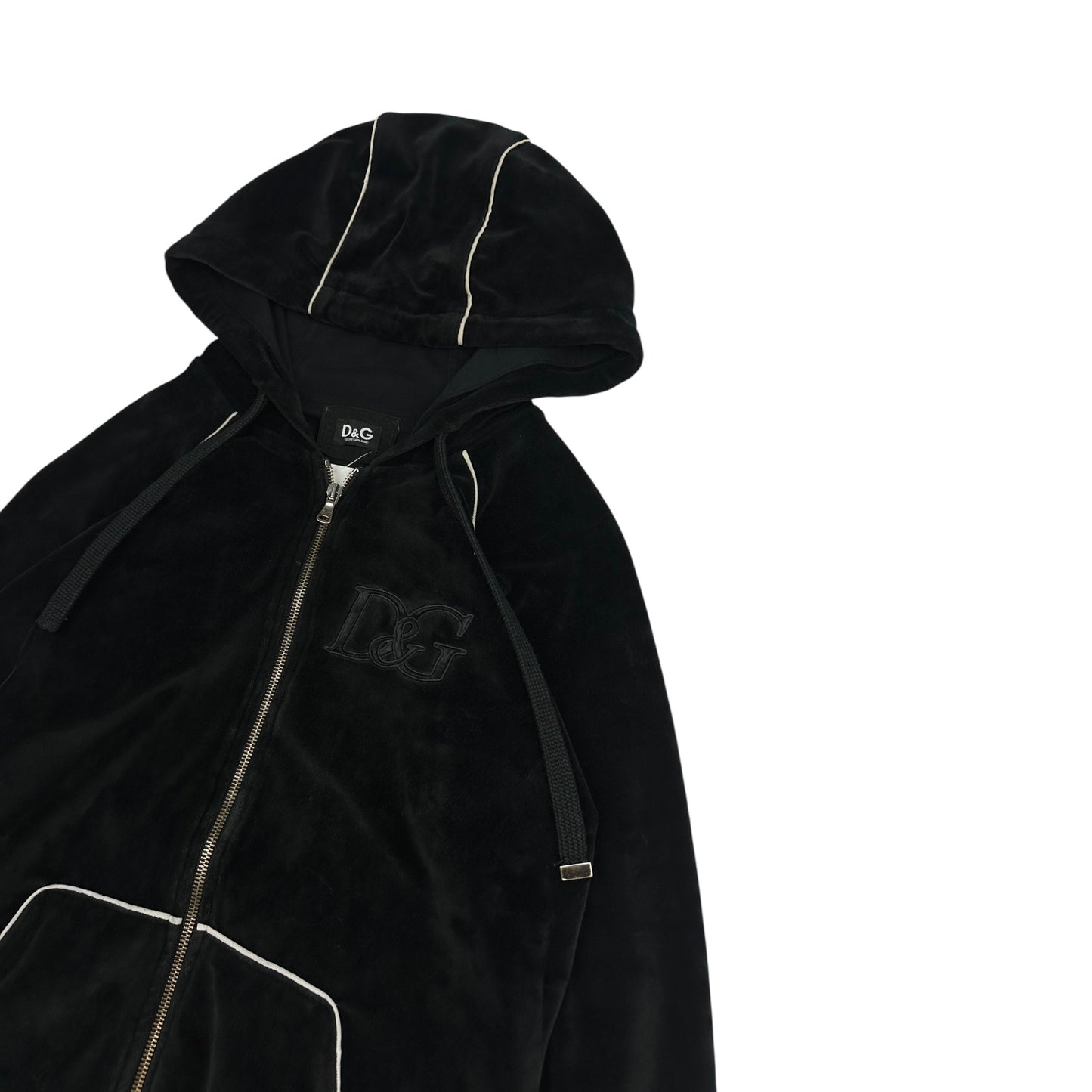 Vintage Dolce & Gabbana Samt Jacke schwarz M