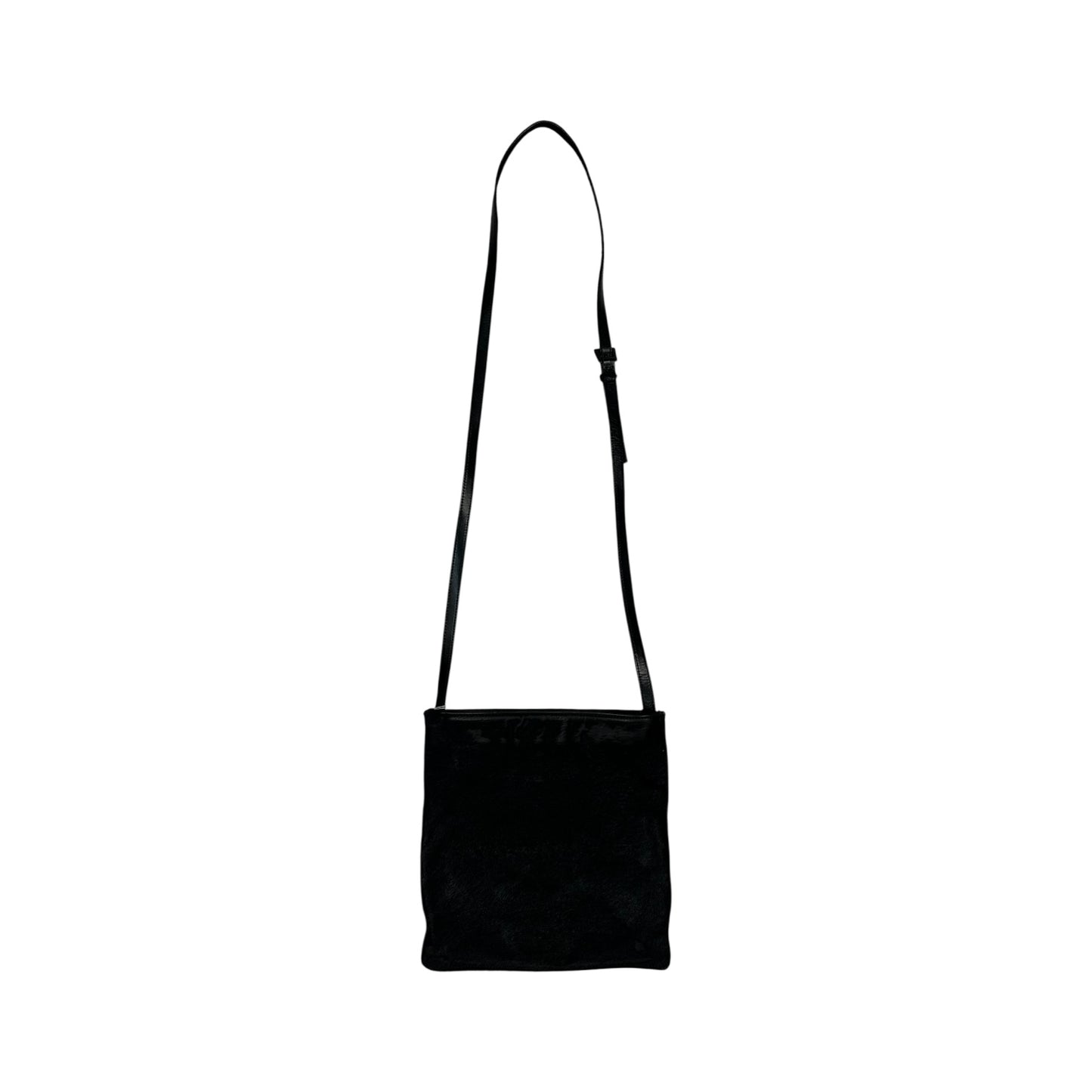 Vintage Prada Umhängetasche Ponyhair schwarz