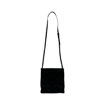 Vintage Prada Umhängetasche Ponyhair schwarz