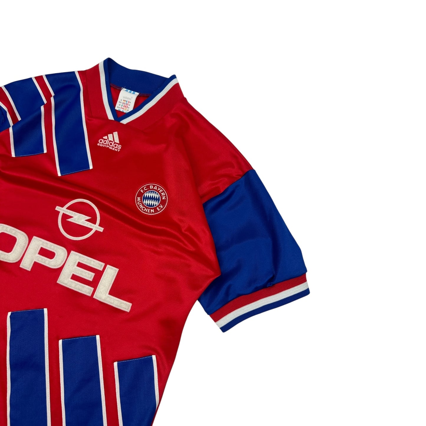 Vintage Adidas F.C. Bayern Fußball Trikot rot / blau M