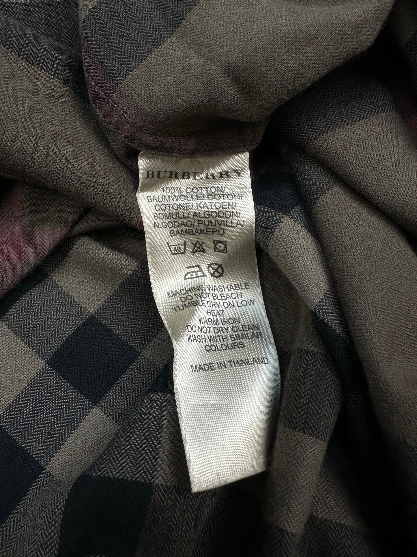 Vintage Burberry Hemd braun XL