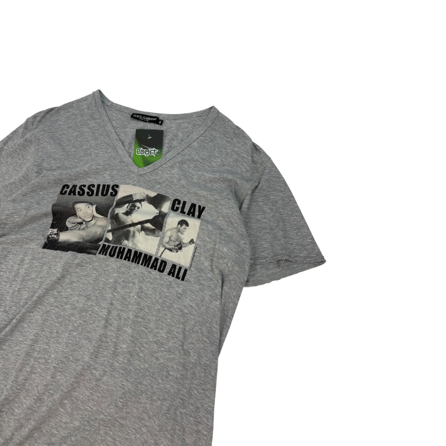 Vintage Dolce & Gabbana Muhammad Ali T-Shirt grau Gr. 48
