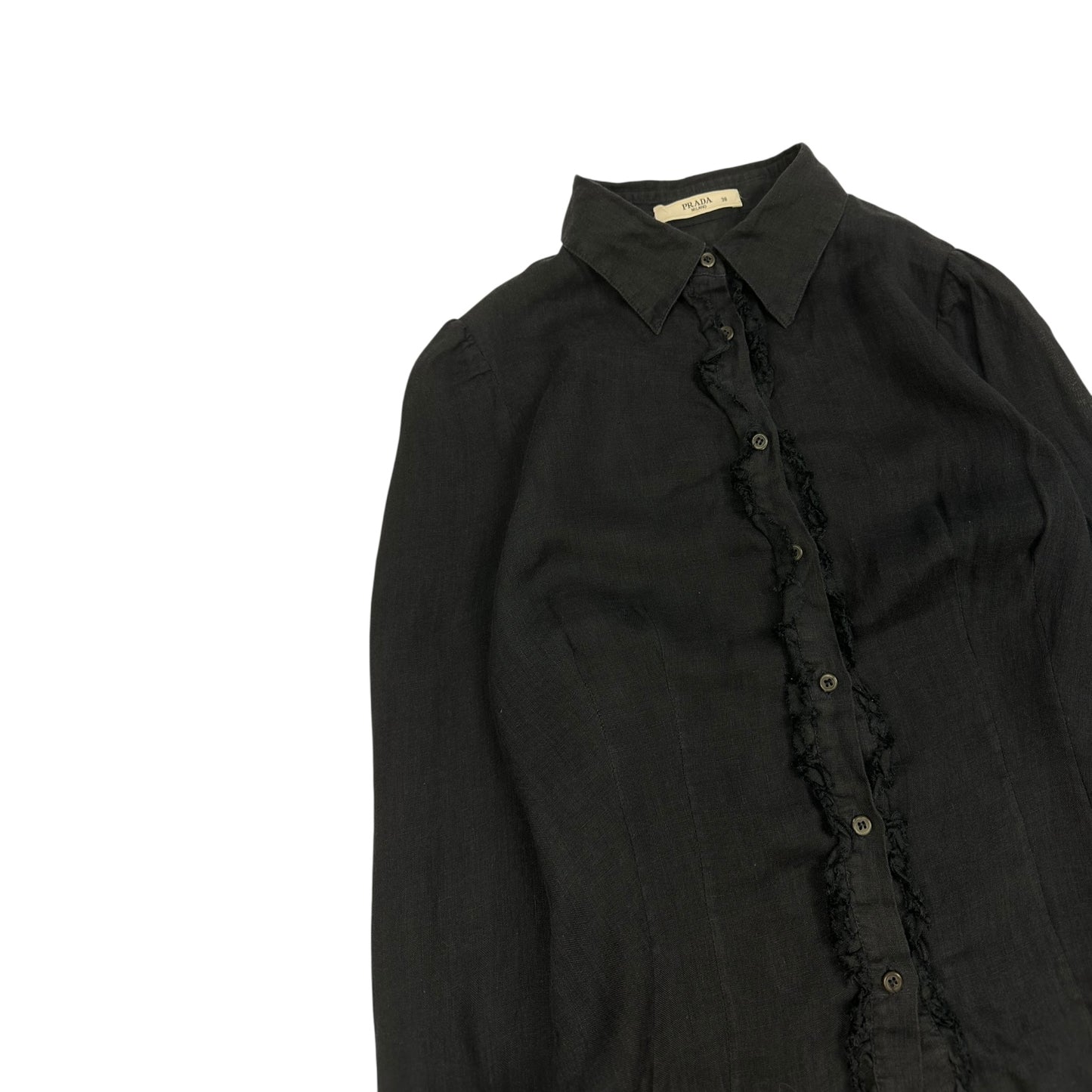 Vintage Prada Bluse schwarz 38