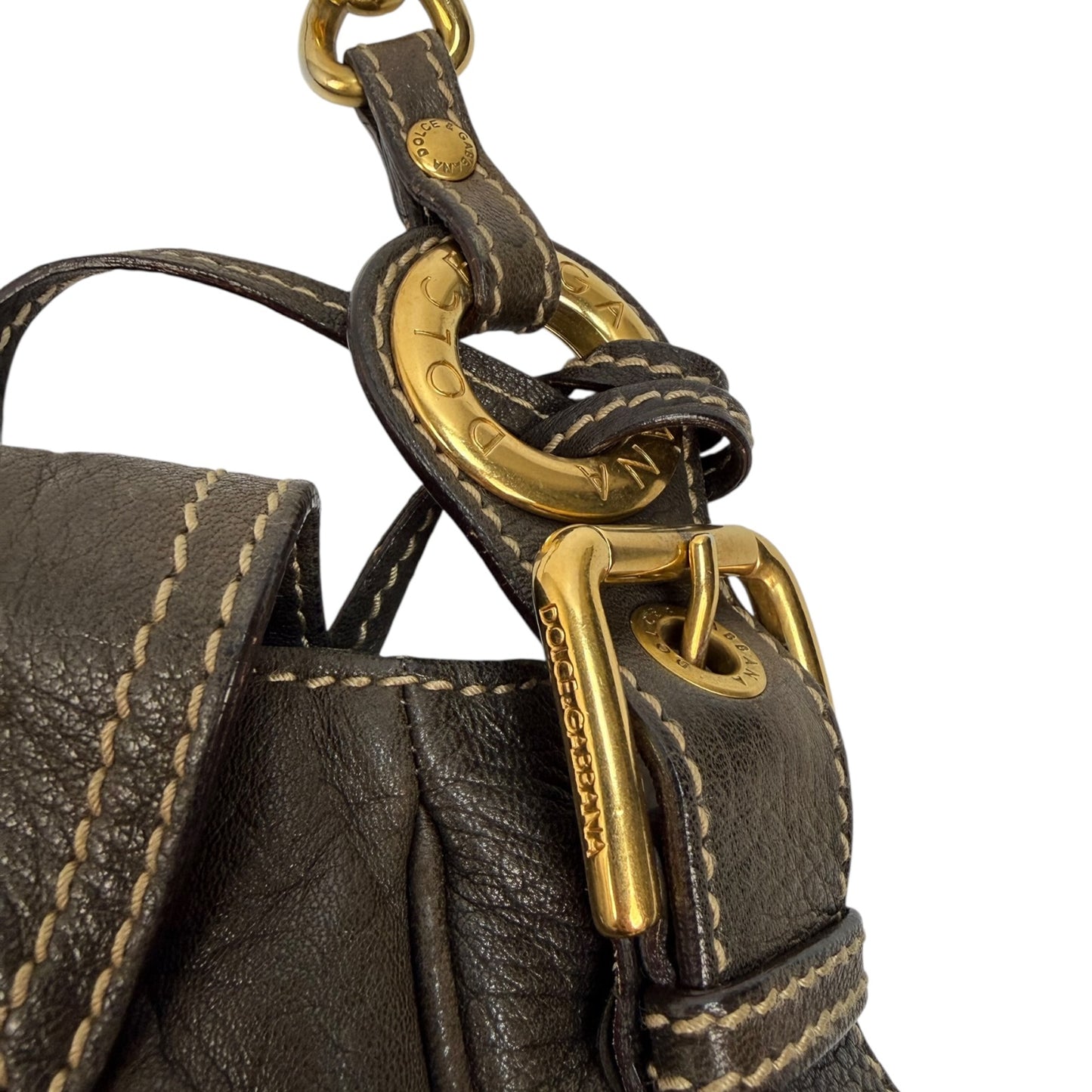 Vintage Dolce & Gabbana Miss Charles Bag braun / Gold