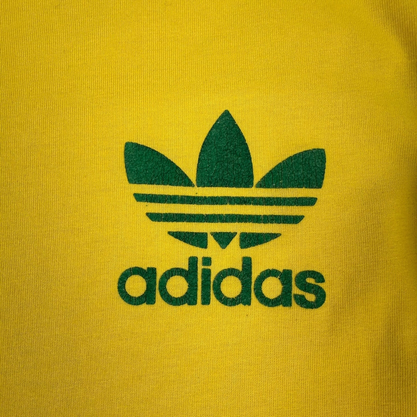 Vintage Adidas Longsleeve gelb / grün XL