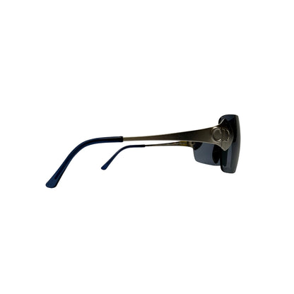 Vintage Christian Dior Sonnenbrille Silber