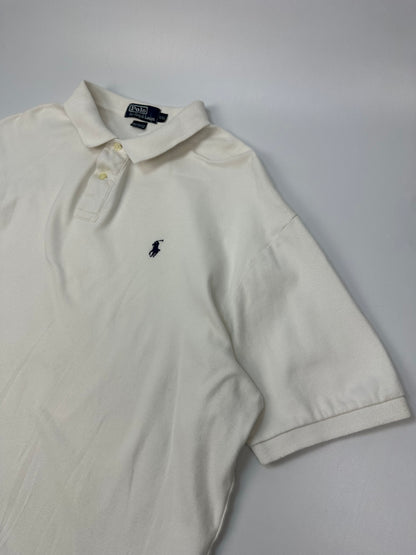 Vintage Polo Ralph Lauren Polohemd weiß XXL