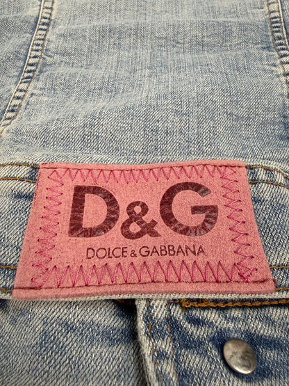 Vintage Dolce & Gabbana Jeansjacke hellblau Gr. S
