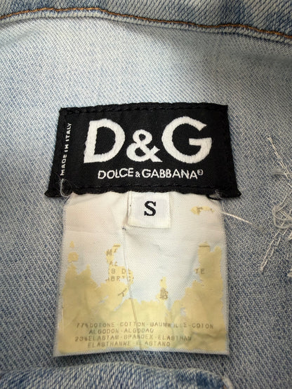 Vintage Dolce & Gabbana Jeansjacke hellblau Gr. S
