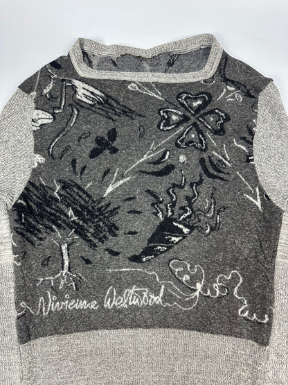 Vintage Vivienne Westwood Pullover grau Gr. M