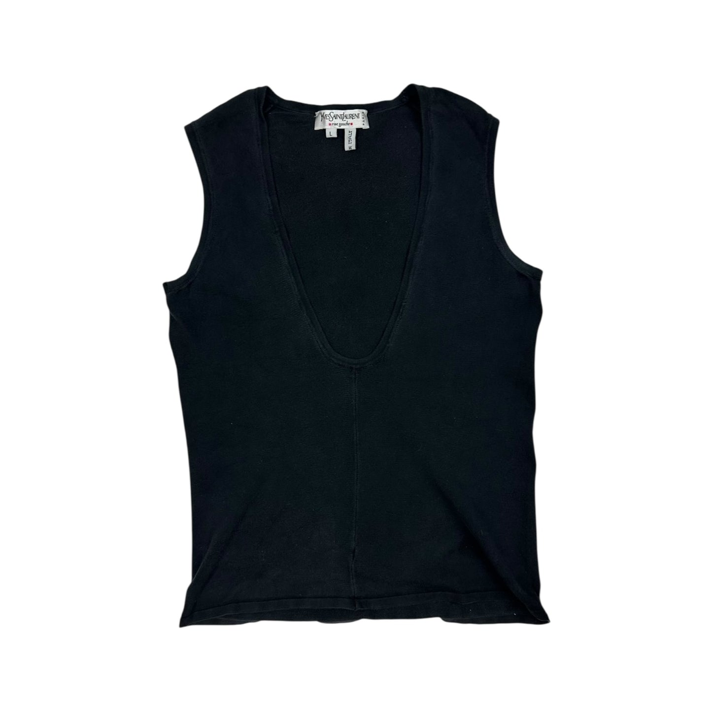 Vintage Yves Saint Laurent Top schwarz Damen L