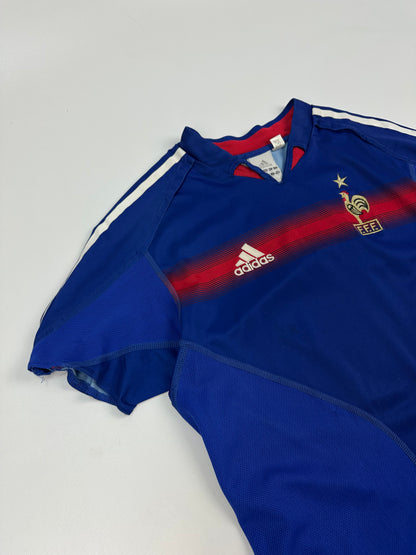 Vintage Adidas Frankreich Trikot blau/rot Gr. S
