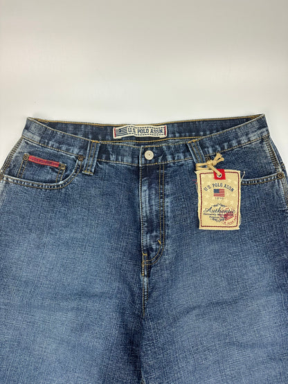 Vintage U.S POLO ASSN. Jorts/kurze Jeanshose blau Gr. 34