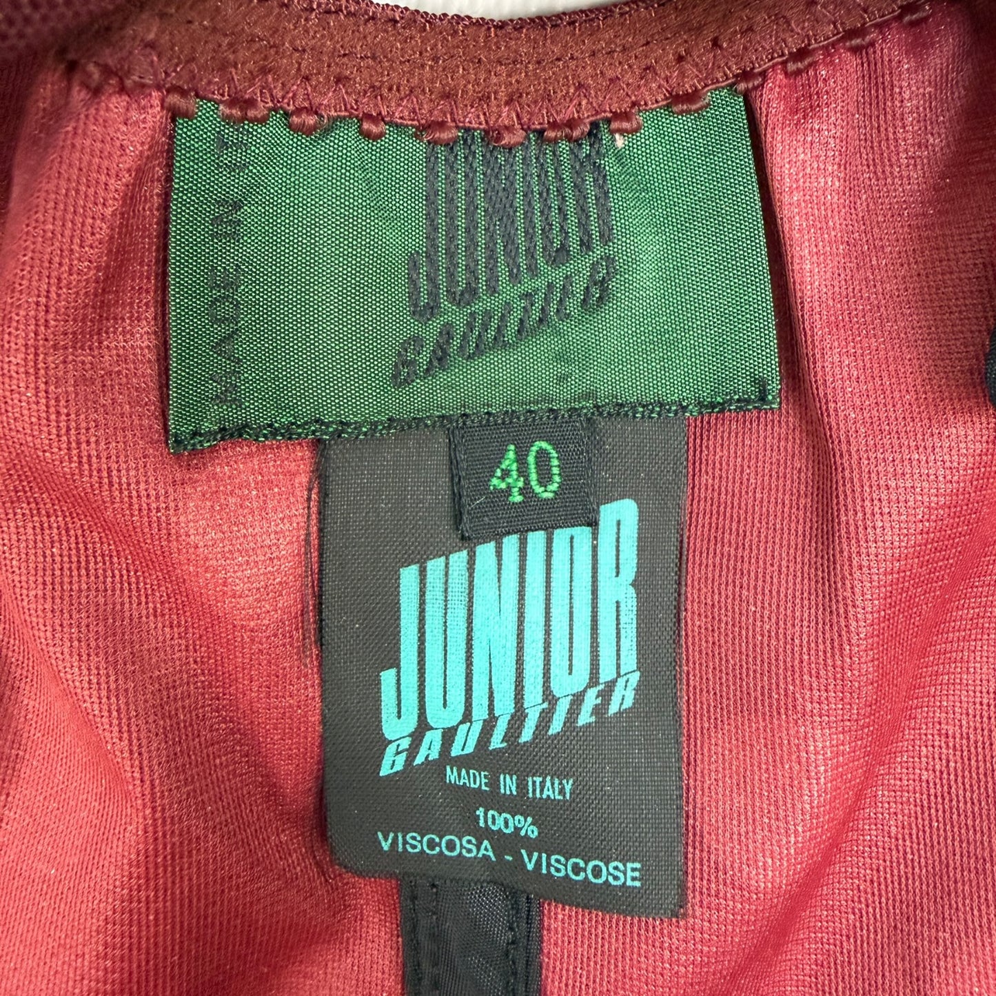 Vintage Gaultier Junior Korsett rot Dead Stock Gr. 40