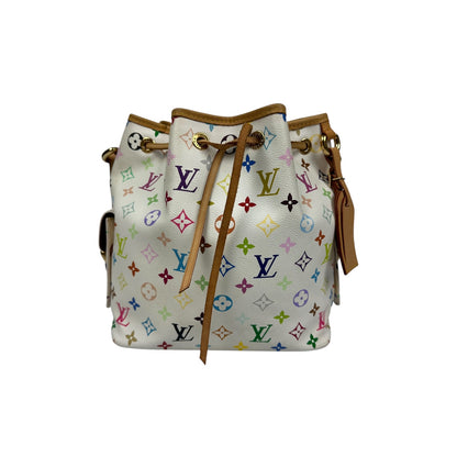 Louis Vuitton Sac Noe Murakami Handtasche weiß / bunt