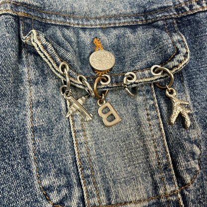 Vintage Blumarine Jeans Jacke blau Damen S