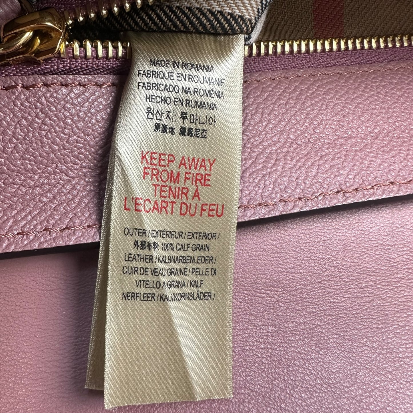 Burberry Hand- Umhängetasche rosa