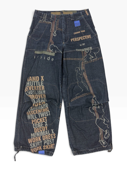 Vintage Marithé + François Girbaud "Grafitti" Pants