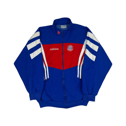 Vintage Adidas F.C. Bayern München Trackjacket blau/rot Gr. L