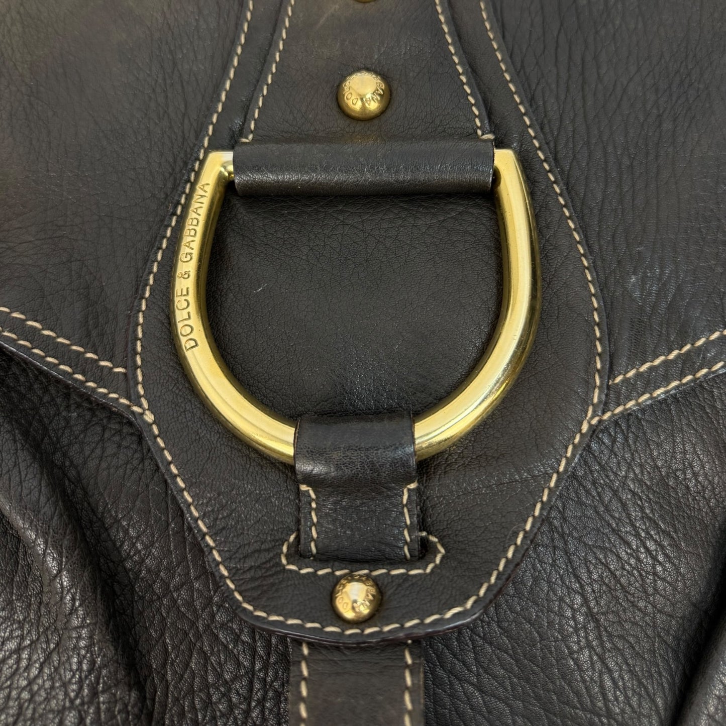 Vintage Dolce & Gabbana Miss Charles Bag braun / Gold