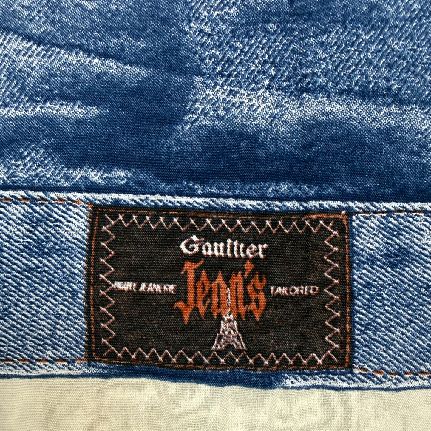 Vintage Gaultier Jeans Weste blau Gr. Damen M