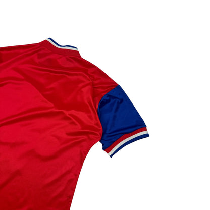 Vintage Adidas F.C. Bayern Fußball Trikot rot / blau M