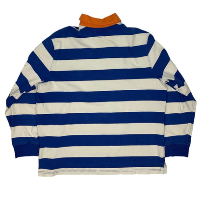 Vintage Polo Ralph Lauren Polohemd blau/weiß XXL