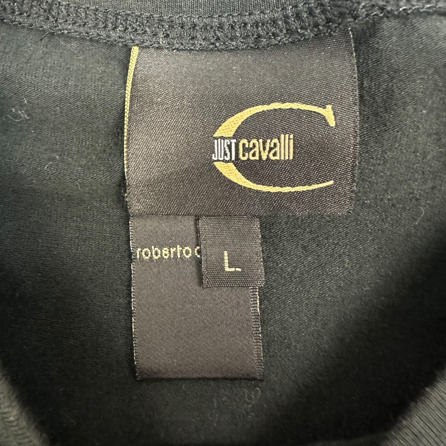 Vintage Just Cavalli T-Shirt schwarz / gold Damen L