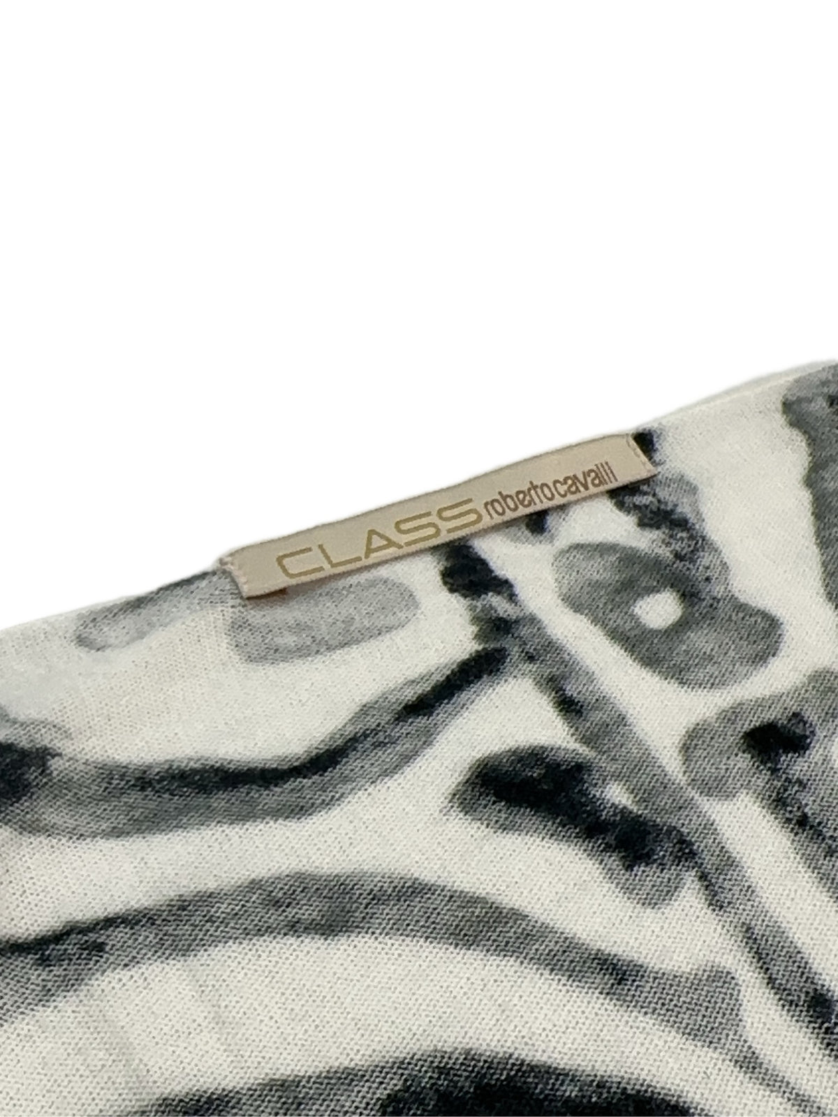 Roberto Cavalli Class SS 2000 Floral Zebra Kardigan
