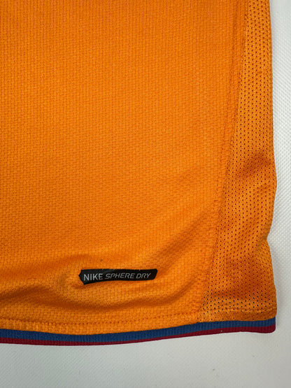 Vintage Nike Barcelona Fußballtrikot orange M