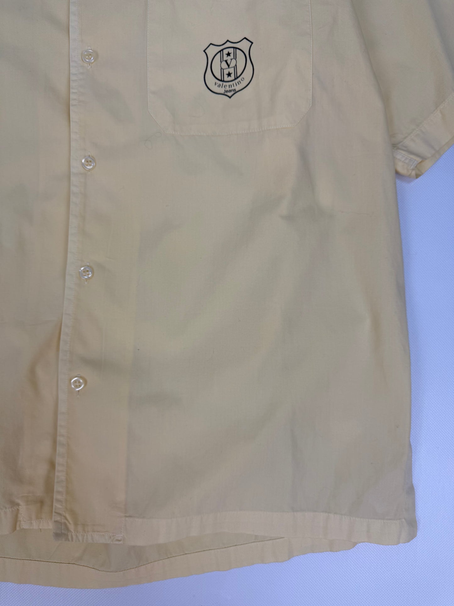 Vintage Valentino Jeans Hemd gelb Gr. 38