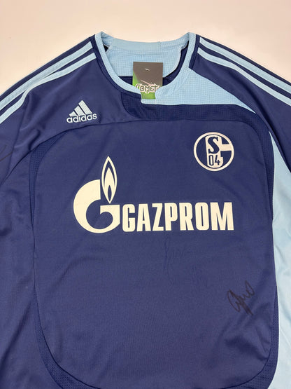 Vintage Adidas Schalke Fußballtrikot blau L