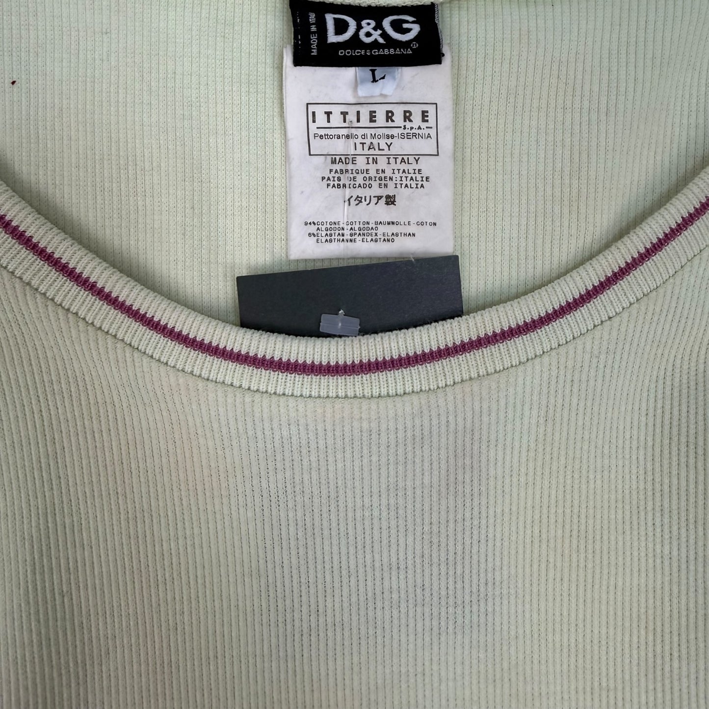 Vintage Dolce & Gabbana Top hellgelb Gr. L
