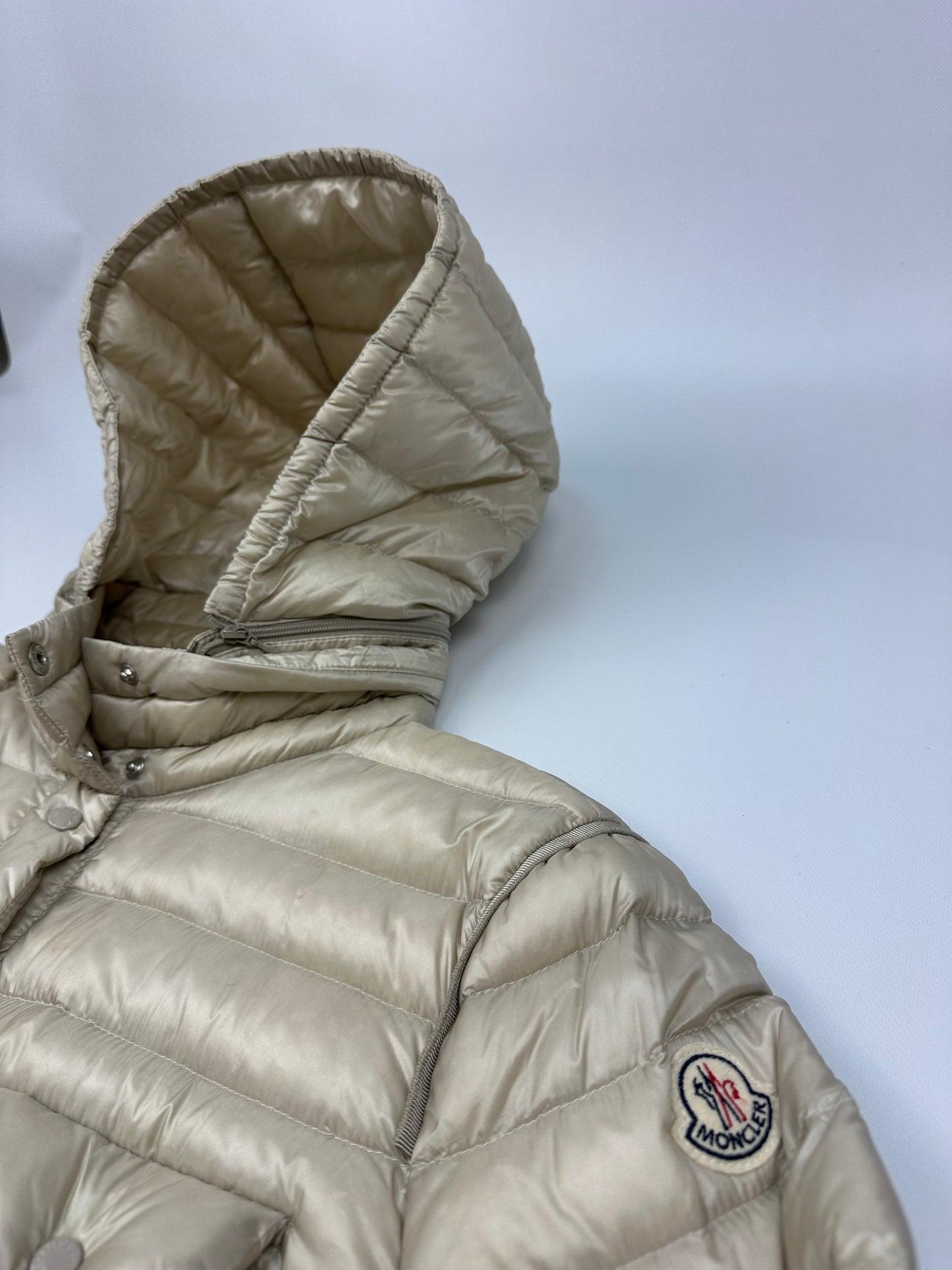 Vintage Moncler Jacke creme Damen XL (5)