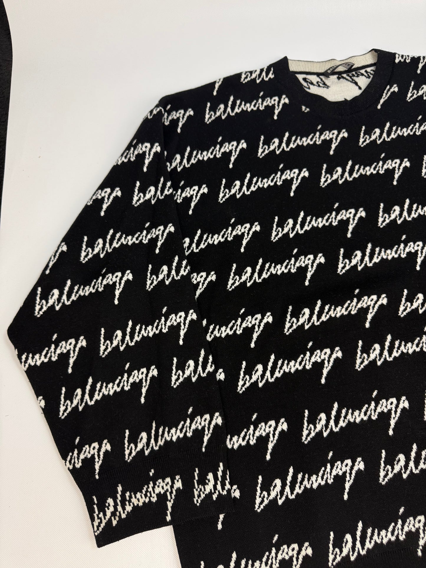 Balenciaga Pullover schwarz / weiß Gr. Frauen XL